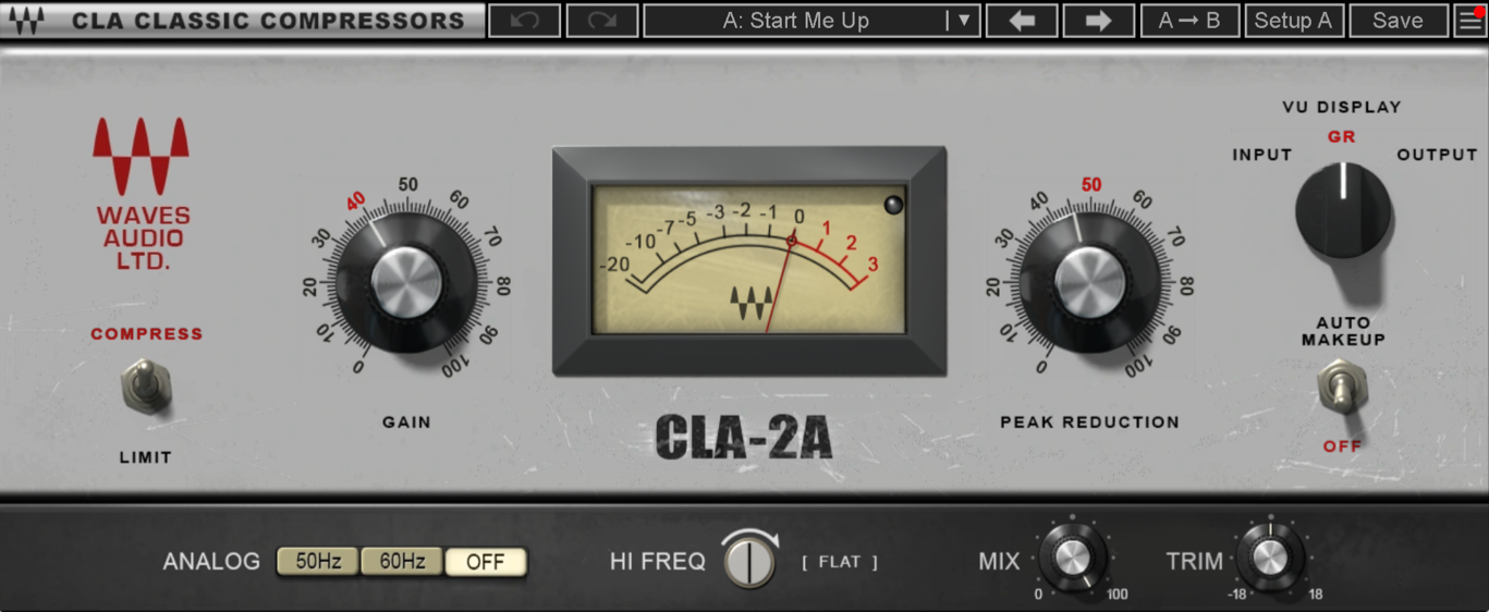 Waves CLA-2A Compressor / Limiter