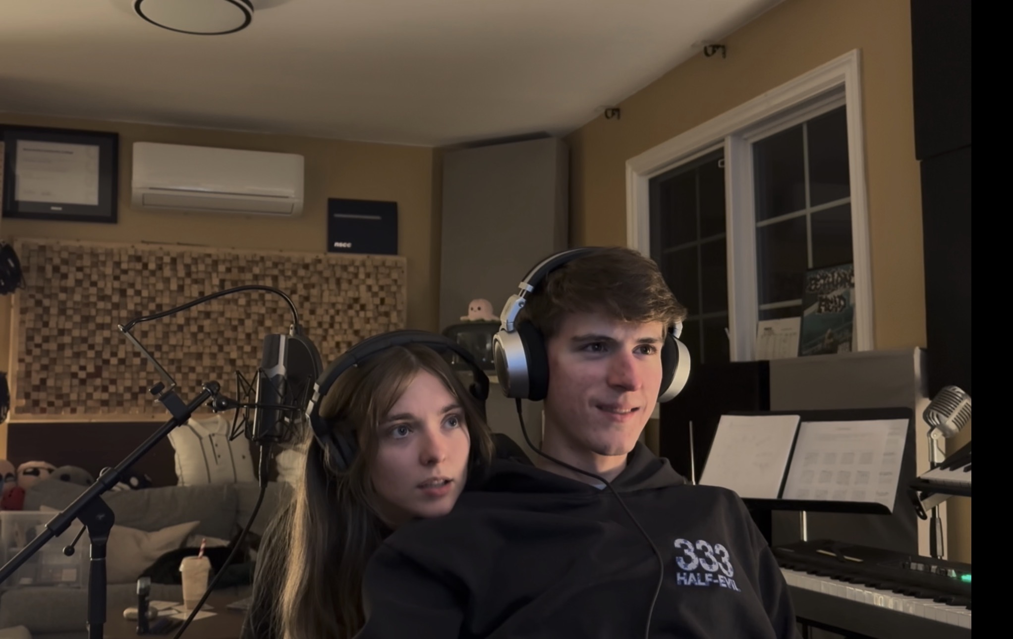 Hanging out in the studio with my partner, Bethany Reid, hard at work together on her upcoming 2026 EP!